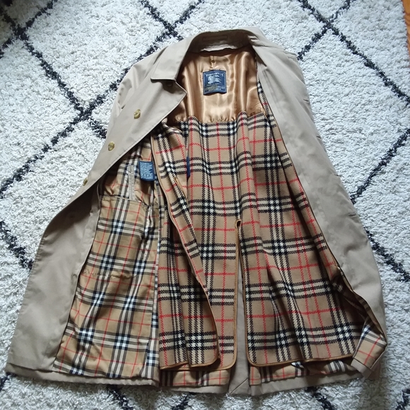 burberry lined coat
